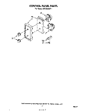 CONTROL Diagram and Parts List for MW3200XP1  Whirlpool Microwave