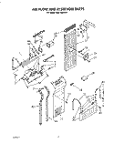 AIR FLOW AND RESERVOIR Diagram and Parts List for KSSS48DAX01  KitchenAid Refrigerator