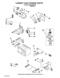 CABINET AND STIRRER PARTS Diagram and Parts List for KEHU309SSS06  KitchenAid Microwave Oven Combo