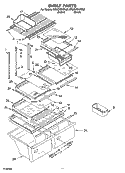SHELF PARTS, OPTIONAL PARTS Diagram and Parts List for ER2CHMXPB02  Whirlpool Refrigerator
