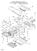 OVEN AND FAN Diagram and Parts List for KEBN107YWH0  KitchenAid Wall Oven