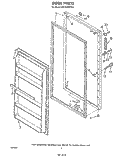 DOOR , LIT/OPTIONAL Diagram and Parts List for EV15HEXPW1  Whirlpool Freezer