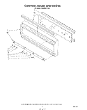 CONTROL FRAME AND KNOB Diagram and Parts List for KEMS376TBL1  KitchenAid Microwave Oven Combo