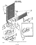 UNIT Diagram and Parts List for ET16AK1MWR1  Whirlpool Refrigerator