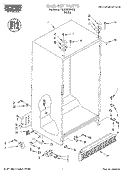 CABINET Diagram and Parts List for RS20EKXFW00  Roper Refrigerator