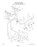 GRIDDLE Diagram and Parts List for 1436W0A  Roper Range
