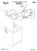 TOP AND CABINET, LIT/OPTIONAL Diagram and Parts List for LLR9245BQ1  Whirlpool Washer