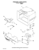 FREEZER LINER PARTS Diagram and Parts List for ITB19440Q02  Inglis Refrigerator
