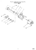 PUMP AND MOTOR Diagram and Parts List for RUD3006DB2  Roper Dishwasher