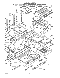 SHELF, LIT/OPTIONAL Diagram and Parts List for ET25DQRBW00  Whirlpool Refrigerator