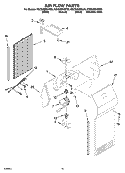 AIR FLOW PARTS Diagram and Parts List for KSCS25INSS00  KitchenAid Refrigerator