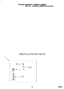 MISCELLANEOUS Diagram and Parts List for LLN8233BQ0  Whirlpool Washer