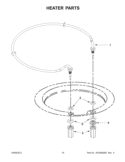 HEATER PARTS Diagram and Parts List for KUDS30FXPA9  KitchenAid Dishwasher