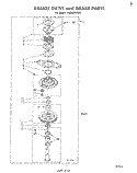 BASKET DRIVE AND BRAKE Diagram and Parts List for LA3800XPW1  Whirlpool Washer