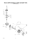 BRAKE, CLUTCH, GEARCASE, MOTOR AND PUMP Diagram and Parts List for LA5900XSW1  Whirlpool Washer