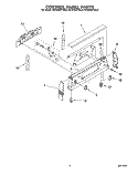 CONTROL PANEL Diagram and Parts List for KERH507YAL3  KitchenAid Range