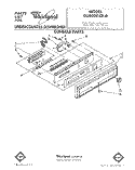 CONSOLE Diagram and Parts List for DU8000XR0  Whirlpool Dishwasher
