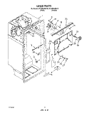 LINER Diagram and Parts List for ET22PKXWW10  Whirlpool Refrigerator