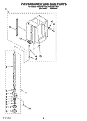 POWERSCREW AND RAM PARTS Diagram and Parts List for KUCS03FTSS0  KitchenAid Trash Compactor