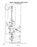BRAKE AND DRIVE TUBE Diagram and Parts List for LB5300XLW0  Whirlpool Washer