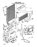 UNIT Diagram and Parts List for ET14LCRWW01  Whirlpool Refrigerator