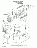ICEMAKER PARTS Diagram and Parts List for KSSS48FTX04  KitchenAid Refrigerator