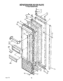 REFRIGERATOR DOOR Diagram and Parts List for KSSS36DWW02  KitchenAid Refrigerator