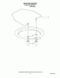 HEATER PARTS Diagram and Parts List for KUDS50FVPA3  KitchenAid Dishwasher