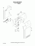 Part Location Diagram of W10166220 Whirlpool DUCT-AIR
