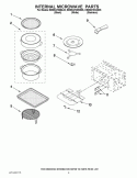 INTERNAL MICROWAVE PARTS Diagram and Parts List for KEMS378SWH05  KitchenAid Microwave Oven Combo