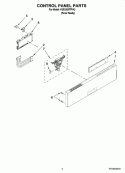 CONTROL PANEL PARTS Diagram and Parts List for KUDU03FTPA3  KitchenAid Dishwasher