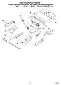 TOP VENTING Diagram and Parts List for KEBC208KSS0  KitchenAid Wall Oven
