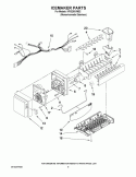 ICEMAKER PARTS Diagram and Parts List for KFIS25XVMS2  KitchenAid Refrigerator