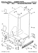 CABINET PARTS Diagram and Parts List for KSCS25FTSS00  KitchenAid Refrigerator