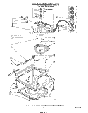 MACHINE BASE Diagram and Parts List for LA6500XPW6  Whirlpool Washer