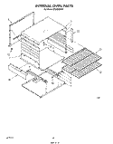 INTERNAL OVEN Diagram and Parts List for SF305EERW1  Whirlpool Range