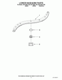LOWER WASHARM PARTS Diagram and Parts List for WDT790SLYB0  Whirlpool Dishwasher