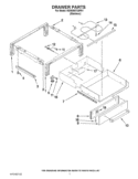 DRAWER PARTS Diagram and Parts List for KGRS807XSP01  KitchenAid Range