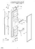 FREEZER DOOR Diagram and Parts List for KSRS27QFWH00  KitchenAid Refrigerator