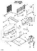UNIT PARTS Diagram and Parts List for 7ST21HPXLQ02  Whirlpool Refrigerator