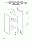 REFRIGERATOR DOOR PARTS Diagram and Parts List for WSF26D3EXS00  Whirlpool Refrigerator