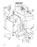 SECTION Diagram and Parts List for LE5700XMW1  Whirlpool Dryer