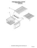 FREEZER SHELF PARTS Diagram and Parts List for KSSC36QTS06  KitchenAid Refrigerator
