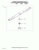 LOWER WASHARM PARTS Diagram and Parts List for WDT910SSYW0  Whirlpool Dishwasher