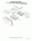 FREEZER DOOR PARTS Diagram and Parts List for GI5FSAXVA01  Whirlpool Refrigerator