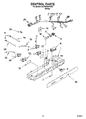 CONTROL PARTS Diagram and Parts List for 6GD5SHQXKB02  Whirlpool Refrigerator