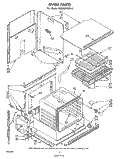 SECTION Diagram and Parts List for RB2200XKW0  Whirlpool Wall Oven