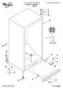 CABINET, LIT/OPTIONAL Diagram and Parts List for EV170NXJW00  Whirlpool Freezer