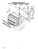 FREEZER DOOR Diagram and Parts List for ET22DKXAB01  Whirlpool Refrigerator