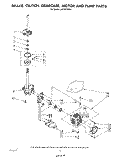 BRAKE, CLUTCH, GEARCASE, MOTOR AND PUMP Diagram and Parts List for LA5500XSW1  Whirlpool Washer